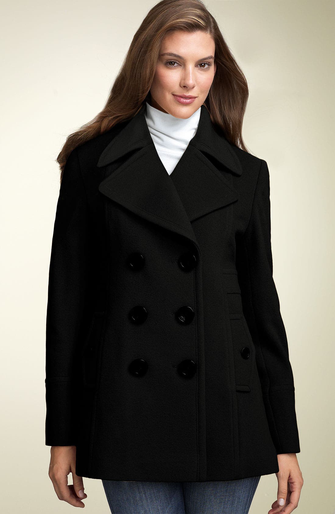 dkny peacoat women's