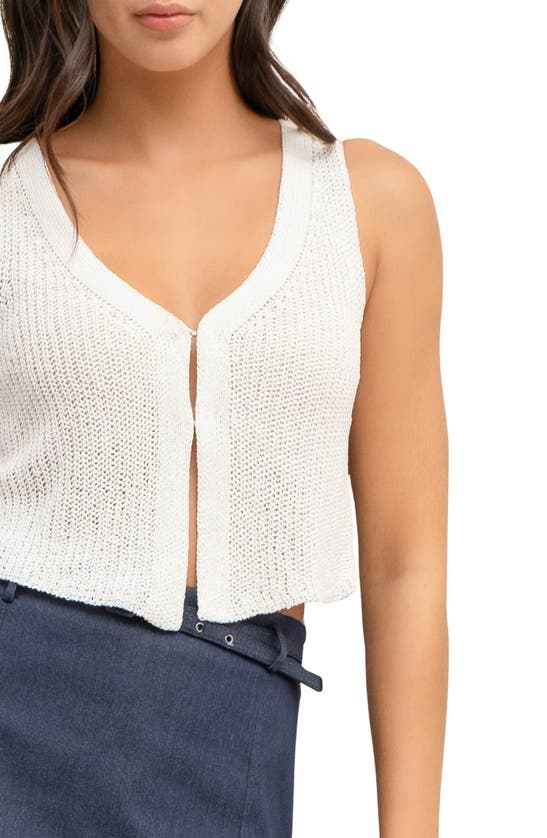 BLU PEPPER BLU PEPPER V-NECK RIBBED TANK