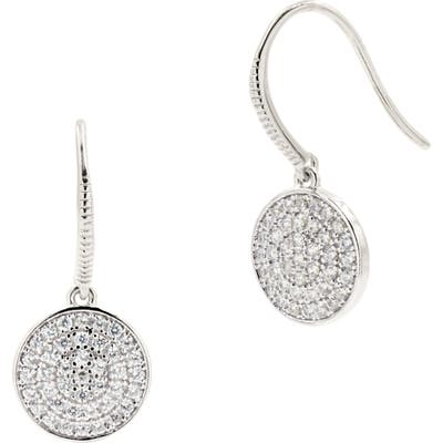 Freida Rothman Radiance Pave Disc Drop Earrings