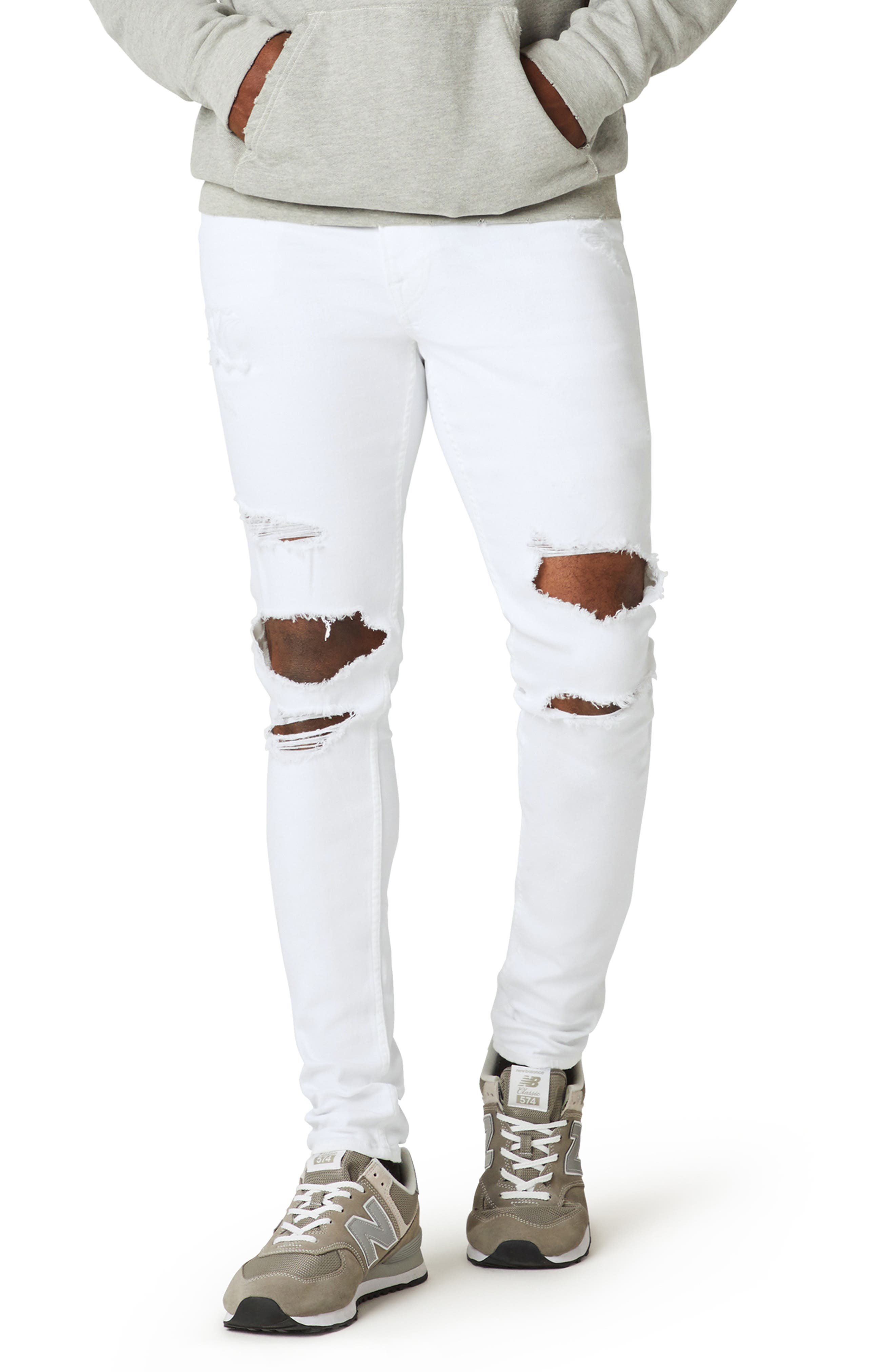 white mens jeans skinny