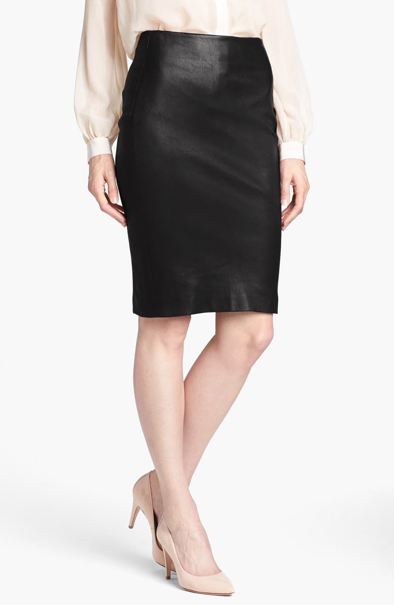 Diane von Furstenberg 'Marta' Leather Pencil Skirt | Nordstrom