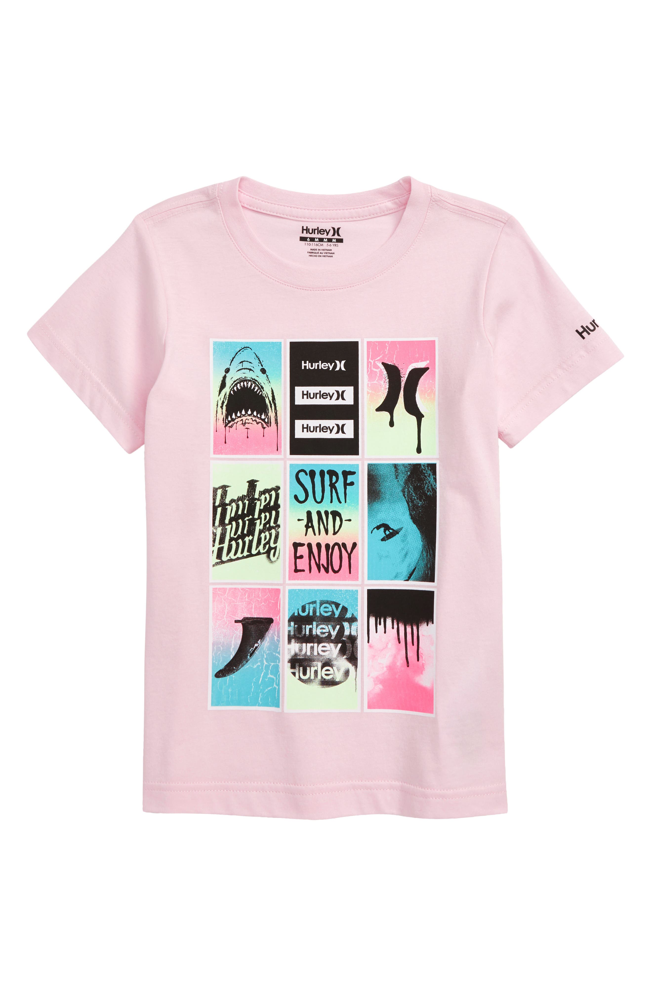 Hurley Kids' Hrlb Poster Graphic Tee In Arctic Pink