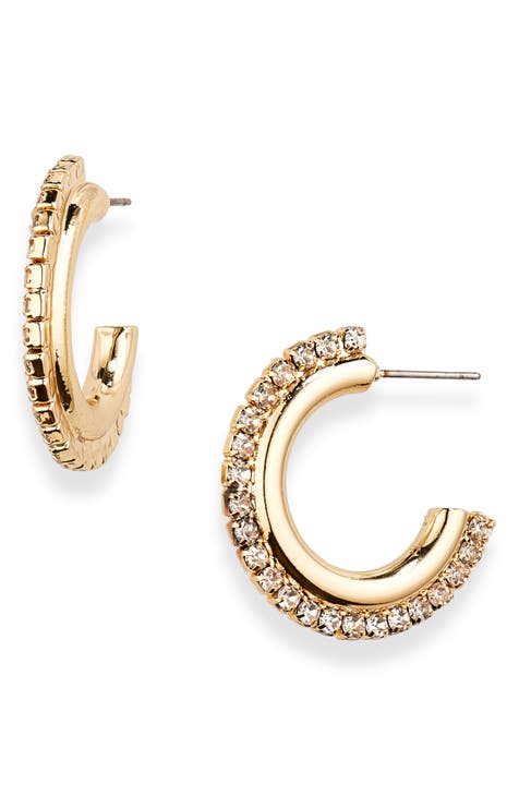 Panacea Faceted Beads Hoop Earrings at Von Maur