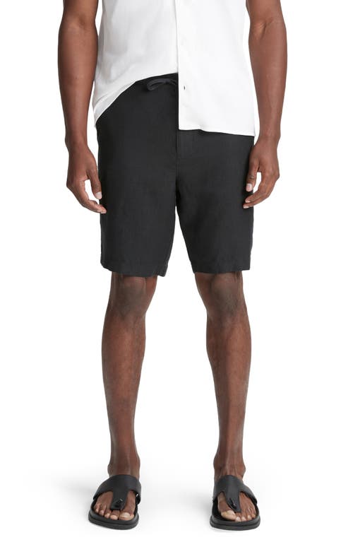 Lightweight Hemp Shorts in Washed Black