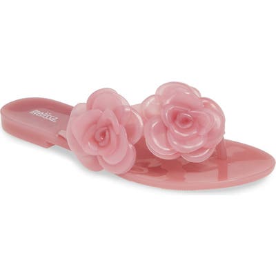 Melissa Harmonic Flower Flip Flop, Pink