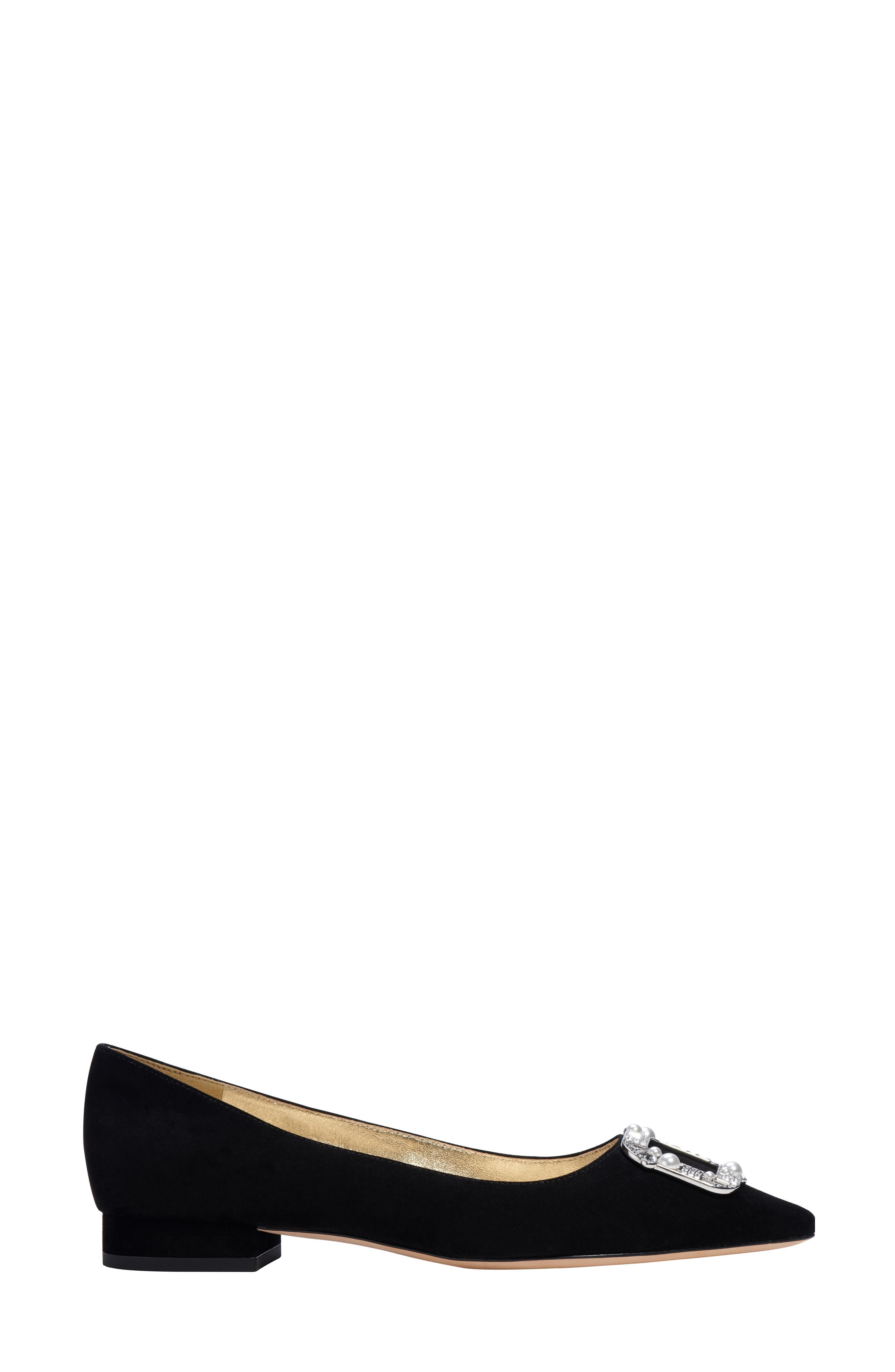 kate spade black flat shoes