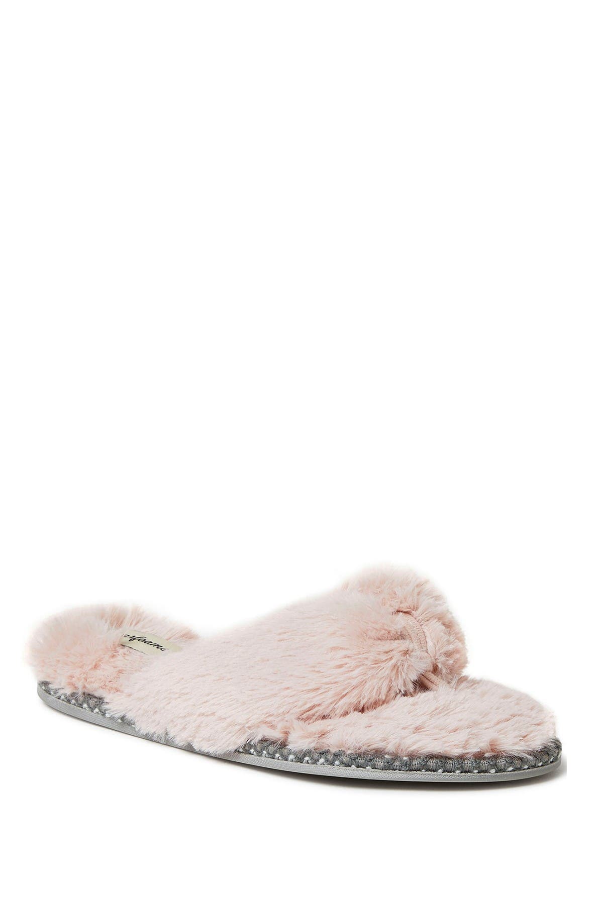 thong furry slippers