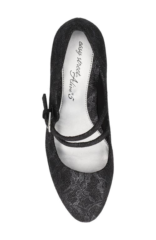 Shop Easy Street Meryl Mary Jane Pump In Black Lace