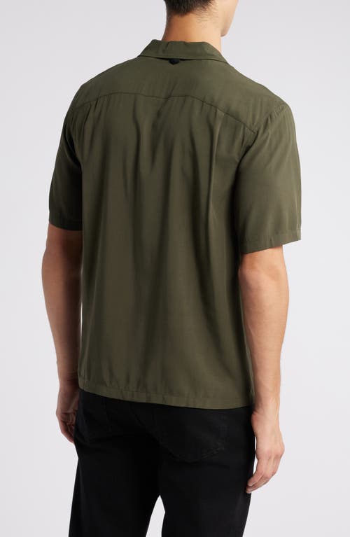 Shop Rag & Bone Avery Solid Camp Shirt In Forest