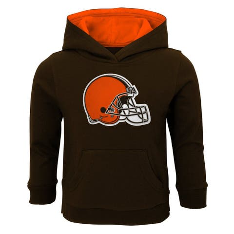 Youth Cleveland Browns Orange/Brown First and Goal Pullover Hoodie