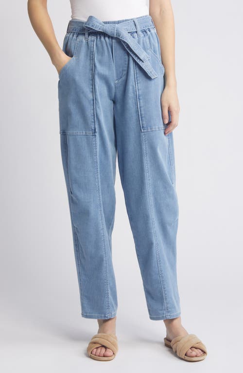 Wit & Wisdom Ab'Solution Wide Leg Pull-On Jeans Light Blue at Nordstrom,