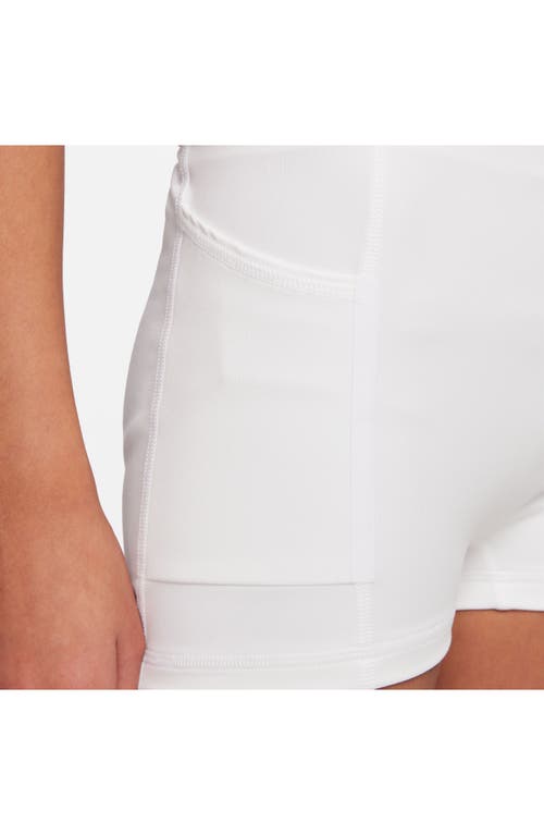 Shop Nike Kids' G Club Dri-fit Golf Skirt In White/white