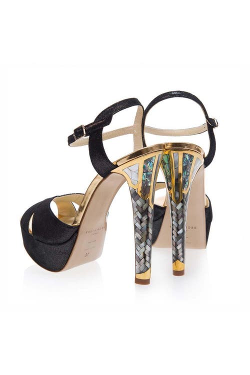 Freya Rose Women's Gold / Black Rose In Bloom Noir In Black