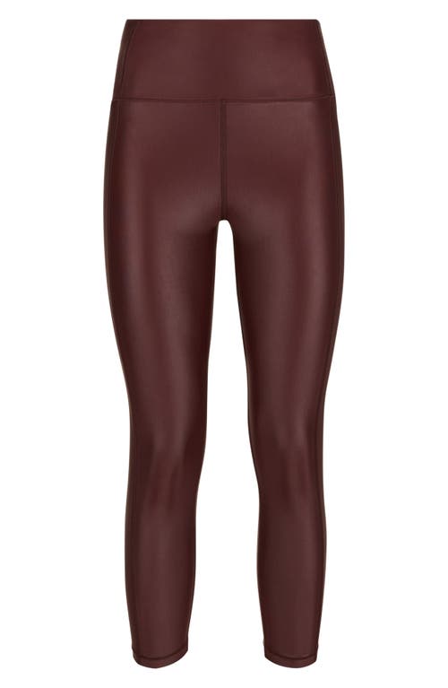 Shop Sweaty Betty High Shine High Waist 7/8 Leggings In Black Cherry