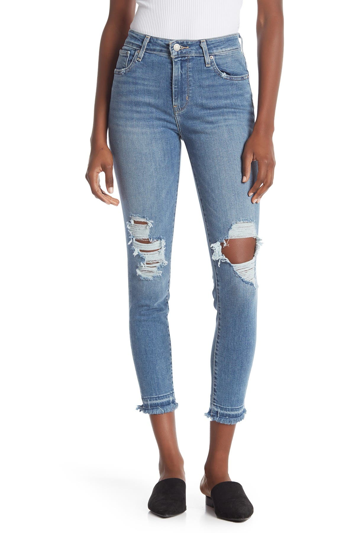 levi's high rise slim jeans