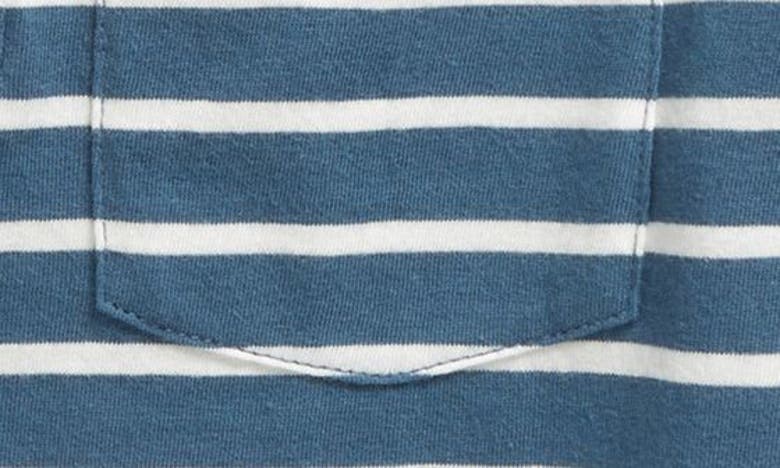 Shop Nordstrom Kids' Stripe Pocket Henley In Blue Del Mar Preppy Stripe