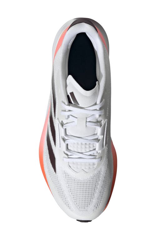 Adidas Originals Adidas Duramo Speed Running Shoe In White/aurora Met./solar Red