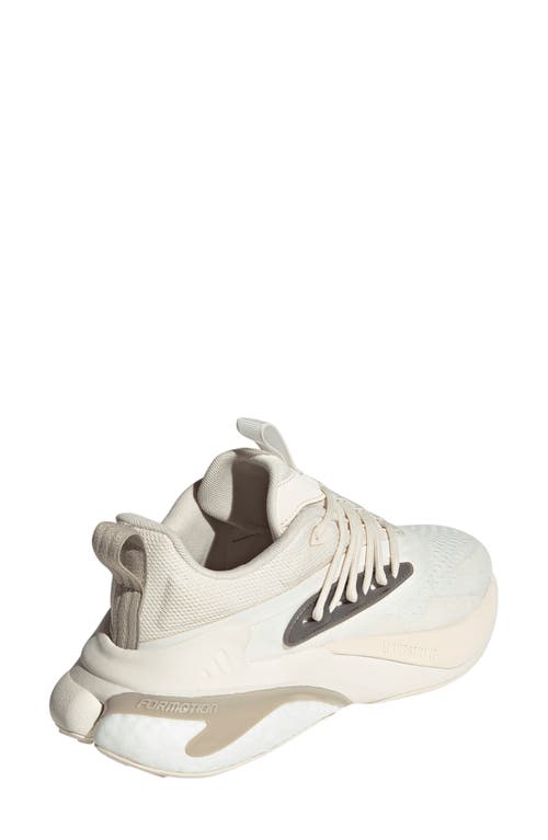 Shop Adidas Originals Adidas Alphaboost V2 Running Shoe In Off White/wonder White/grey