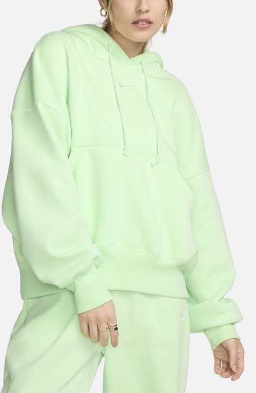 Shop Nike Sportswear Phoenix Fleece Pullover Hoodie In Vapor Green/sail