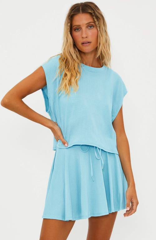 Beach Riot Dolman Sleeve Mesh T-shirt In Blueberry Ice