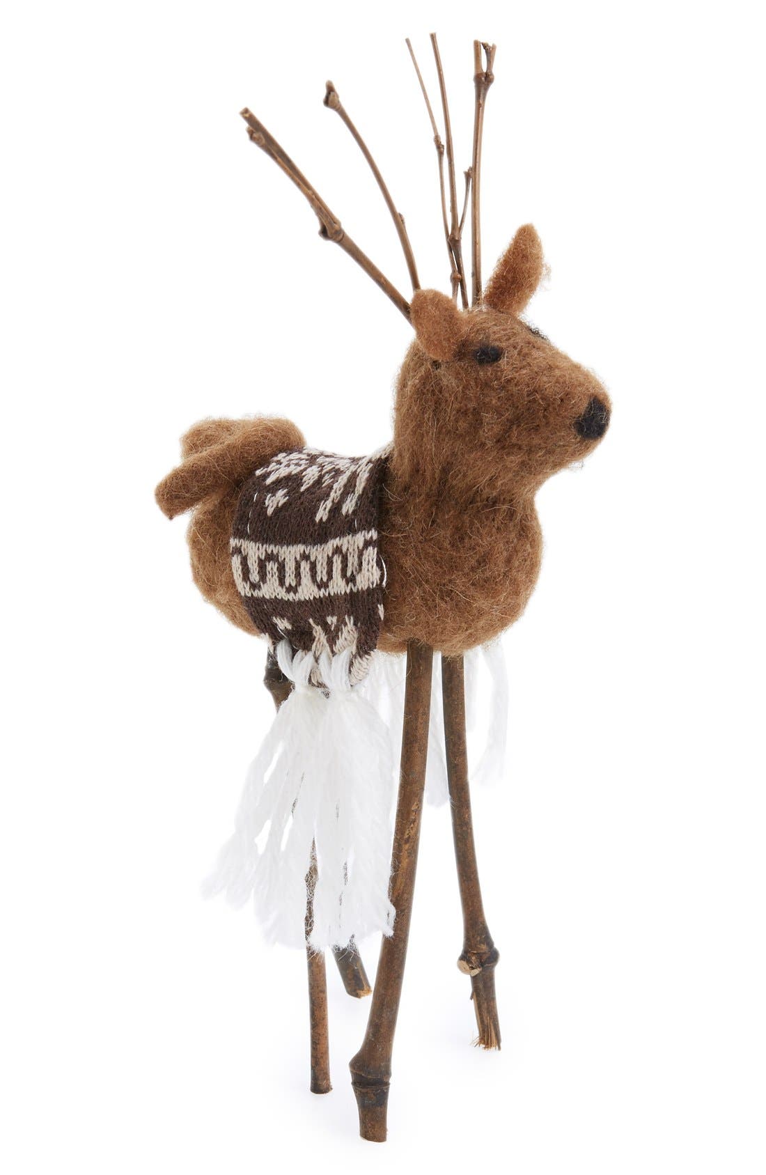 K & K Interiors Felt & Twig Deer Decoration Nordstrom