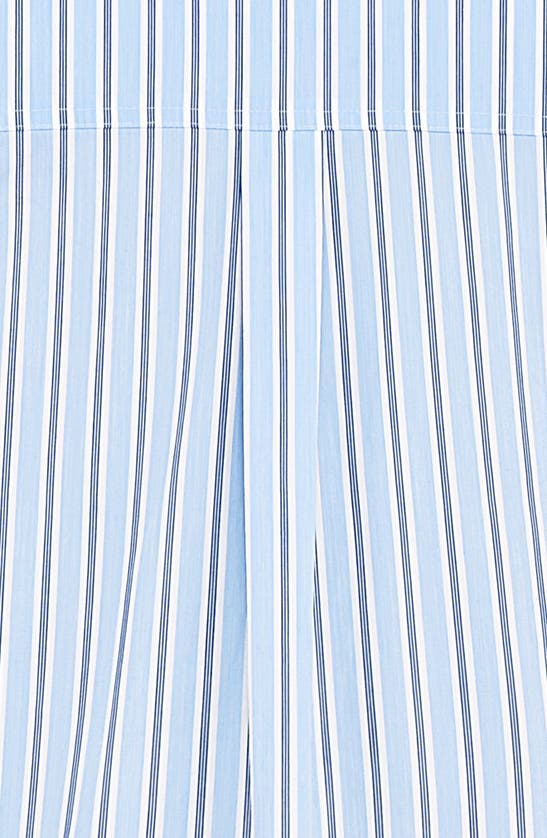 Mistress Rocks Stripe Boxy Button-up Shirt In Blue