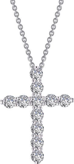Diamond cross necklace fake Clearance