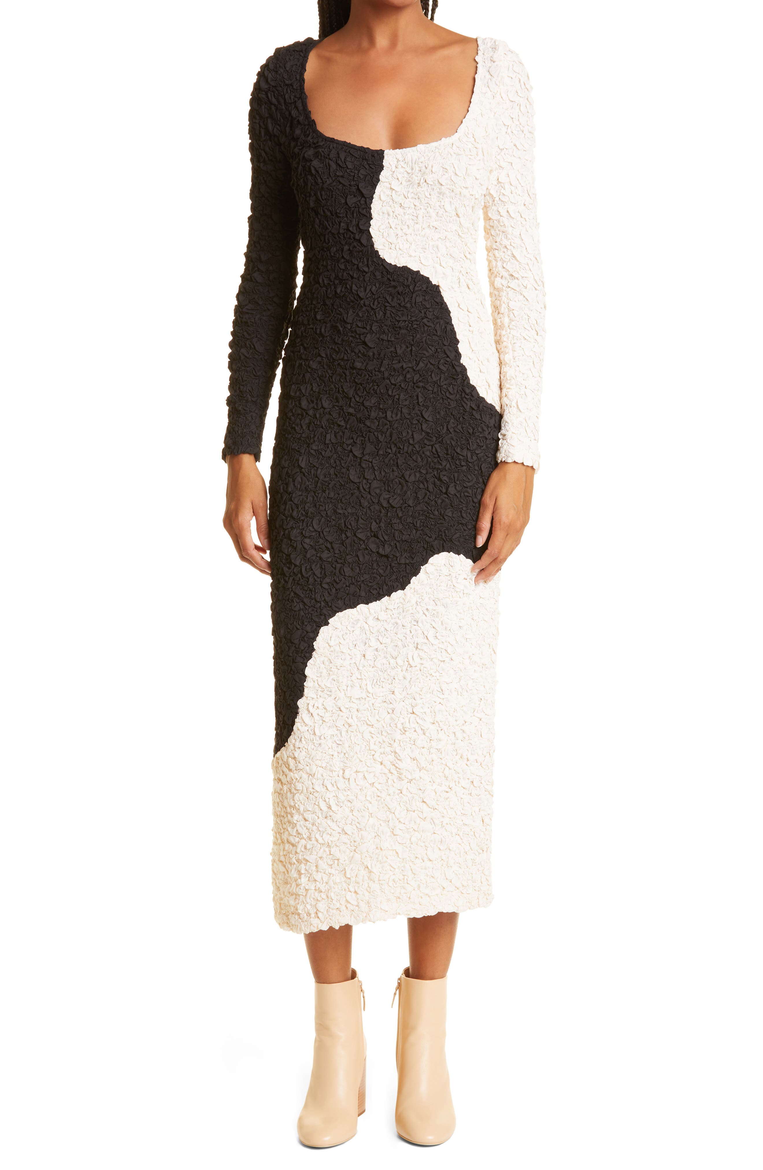 Mara Hoffman | Amy Dress Cream \u0026 Black / 3X / W2JA22467