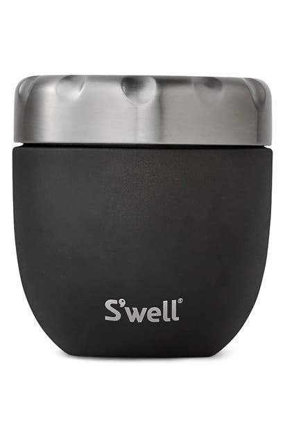 S'WELL ONYX EATS(TM) INSULATED STAINLESS STEEL BOWL & LID