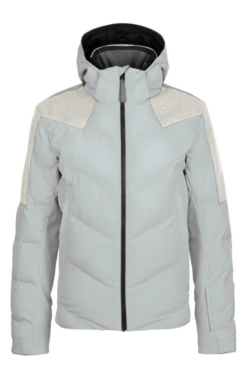 Badus Water Resistant Quilted Jacket in Silversky