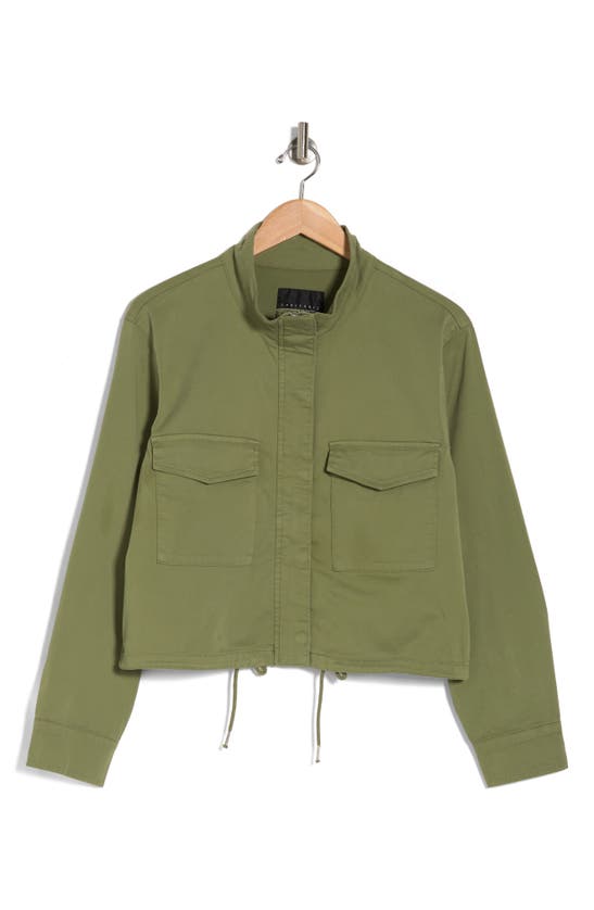Sanctuary Armstrong Crop Utility Jacket In Green Tea
