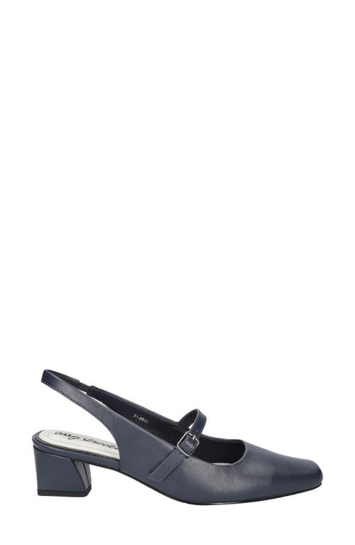 Shop Easy Street Cameo Slingback Mary Jane Pump In Navy