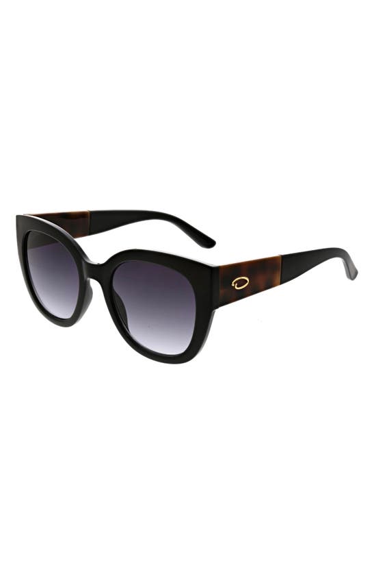 Shop Oscar De La Renta 52mm Butterfly Sunglasses In Black