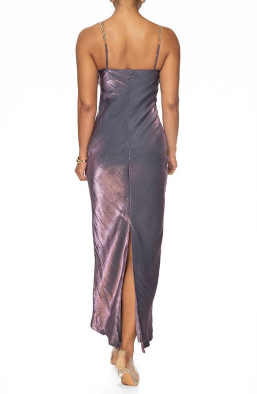 Shop Jluxlabel Visions Of You Sleeveless Maxi Dress In Purple