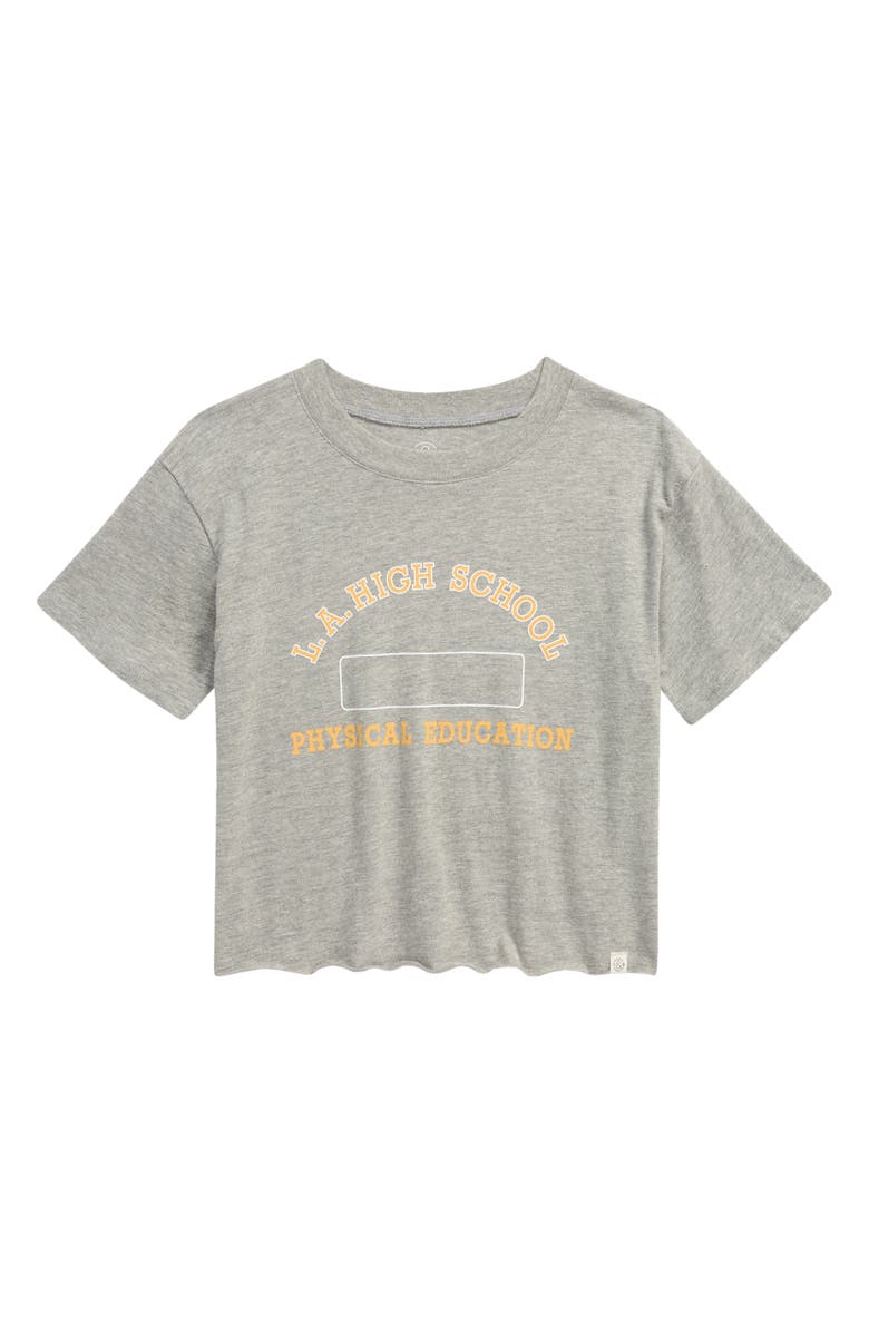 TREASURE & BOND Kids' The Graphic Tee, Main, color, GREY HEATHER GYM CLASS