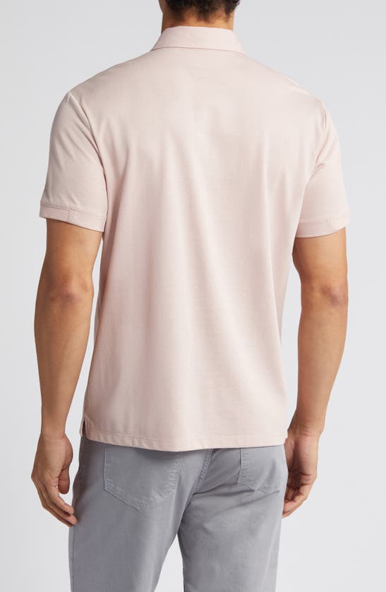 Shop Robert Barakett Texture Polo In Coral