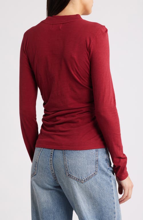 Shop Nation Ltd Rita Long Sleeve Knit Top In Danish Red