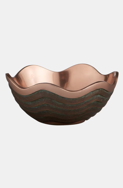 Nambe Copper Canyon Small Metal Bowl In Rust/copper
