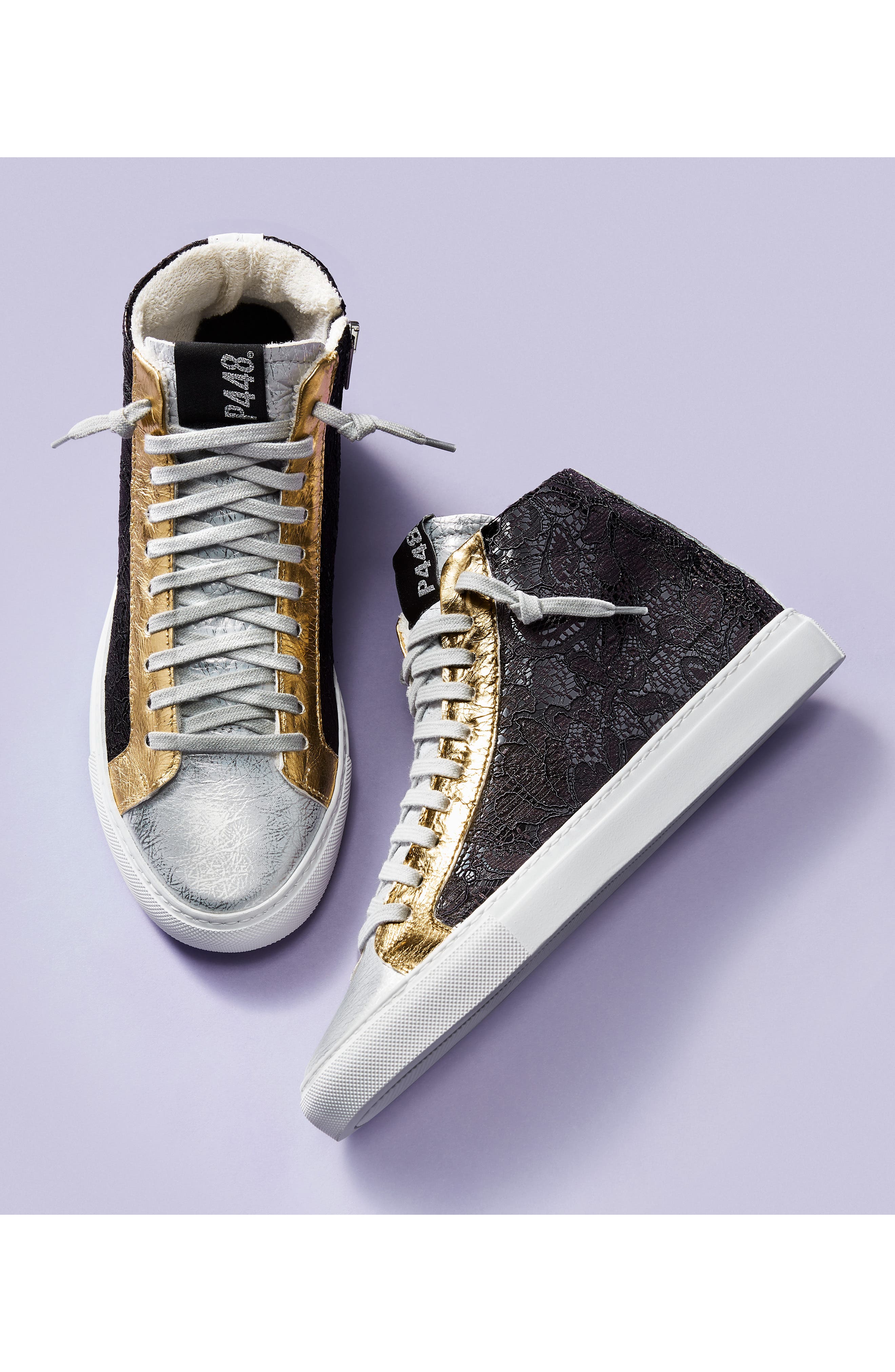 p448 gold sneakers
