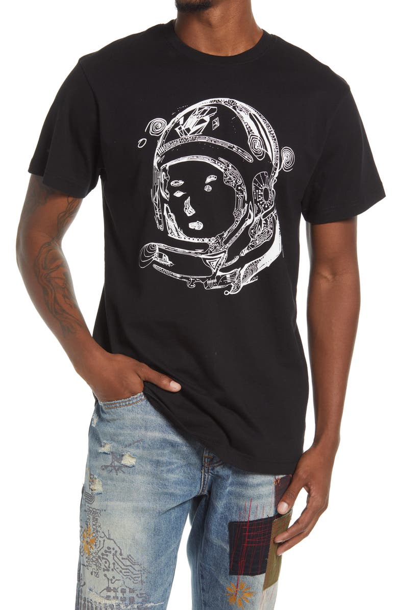 BILLIONAIRE BOYS CLUB BB Helmet Graphic Tee, Main, color, BLACK