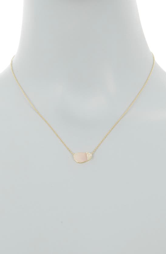 Shop Meira T Druzy Quartz & Diamond Pendant Necklace In Yellow Gold