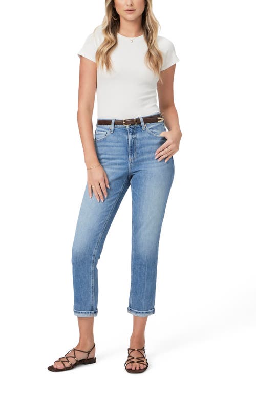 Shop Paige Brigitte Cuffed High Waist Crop Jeans In Viva