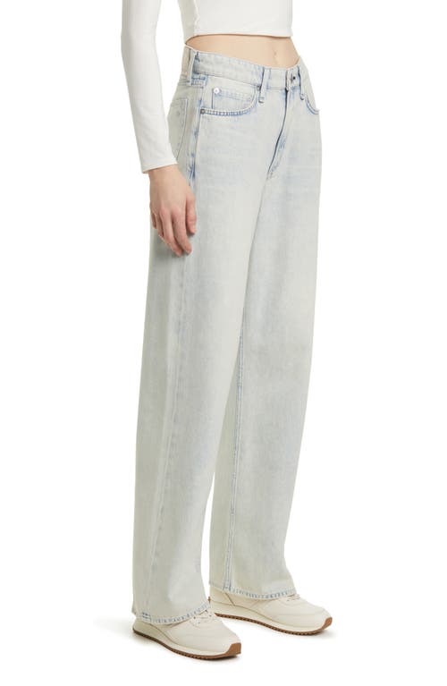 Rag & Bone Logan Wide Leg Jeans In Icefall
