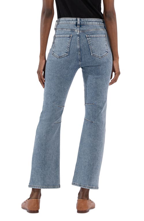 Shop Kut From The Kloth Kelsey Seamed High Waist Ankle Flare Jeans In Sensational