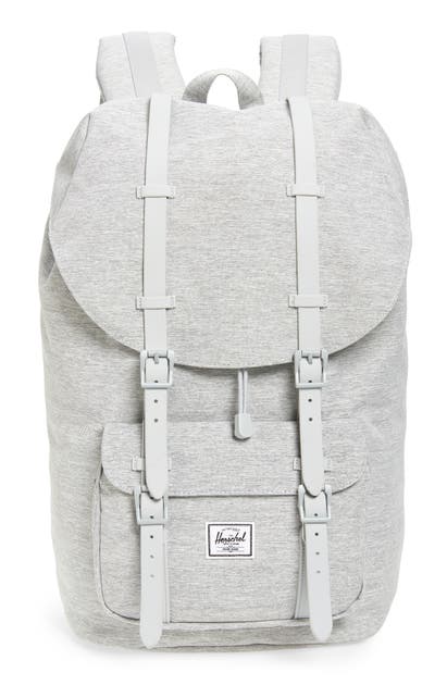 Herschel Supply Co Little America Backpack In Light Grey Crosshatch