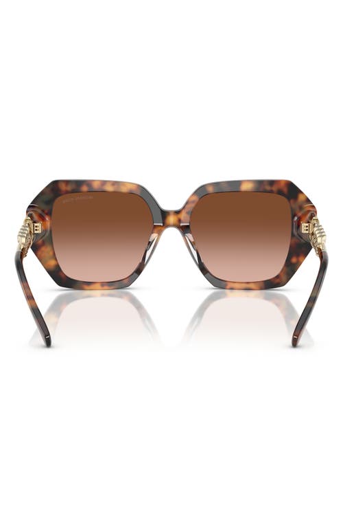 Michael Kors 54mm Gradient Square Sunglasses In Brown Grad
