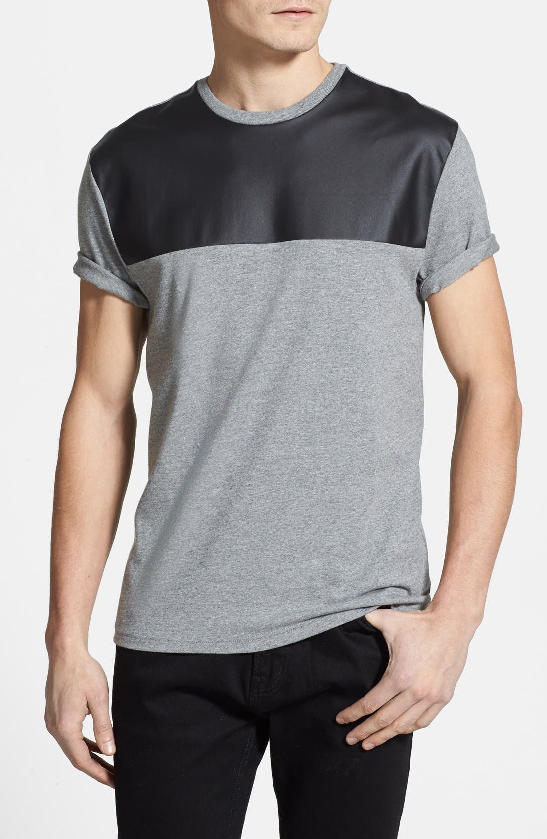 Topman Yoke Panel Crewneck TShirt Nordstrom
