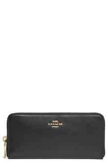 COACH Leather & Coated Canvas Zip Wallet | Nordstrom
