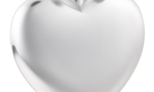 Adornia Heart Huggie Hoop Earrings In Silver