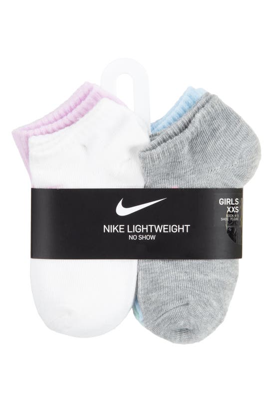 Shop Nike Kids' Swoosh Cushioned Ankle Socks In Doll